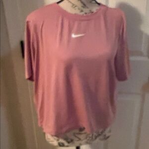Nike Women's Soft Pink Short Sleeve SportsTee Dri Fit